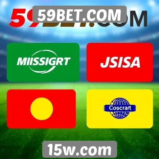 Variedade de métodos de pagamento em 59BET.COM